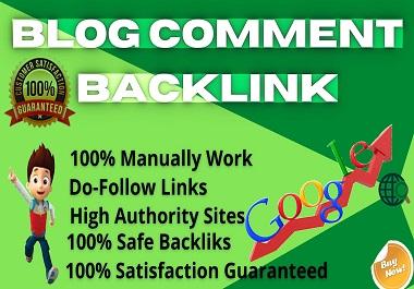 I will create 100+ Manually Do-follow Blog Comment Ba...