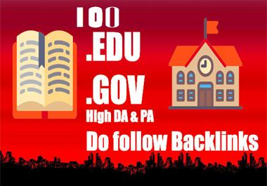 Do 100 premium quality powerful edu gov Backlinks