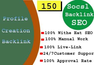 I will 100+ High Quality Profile Creation Backlinks f...