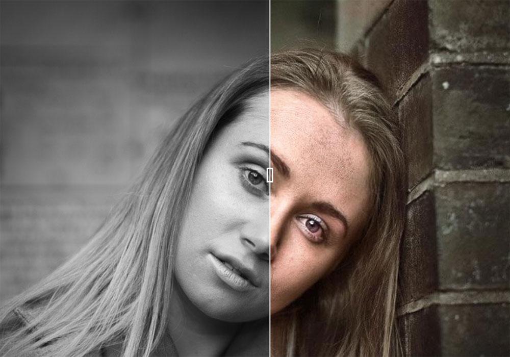 I am converting black and white photos into color