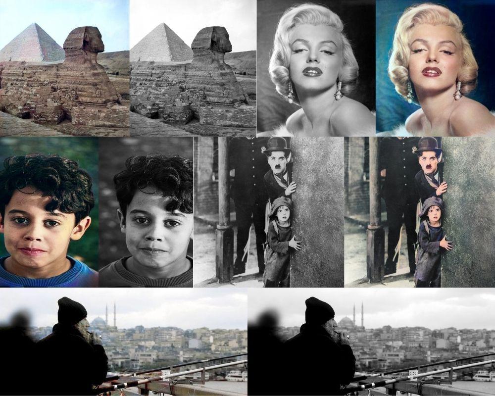 Converting and coloring any image from black and whit...