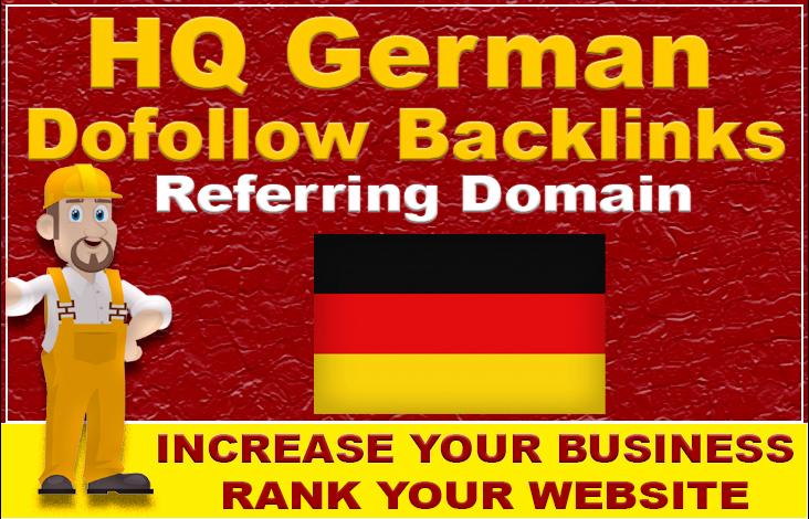 Provide permanent 30 german high quality dofollow seo...