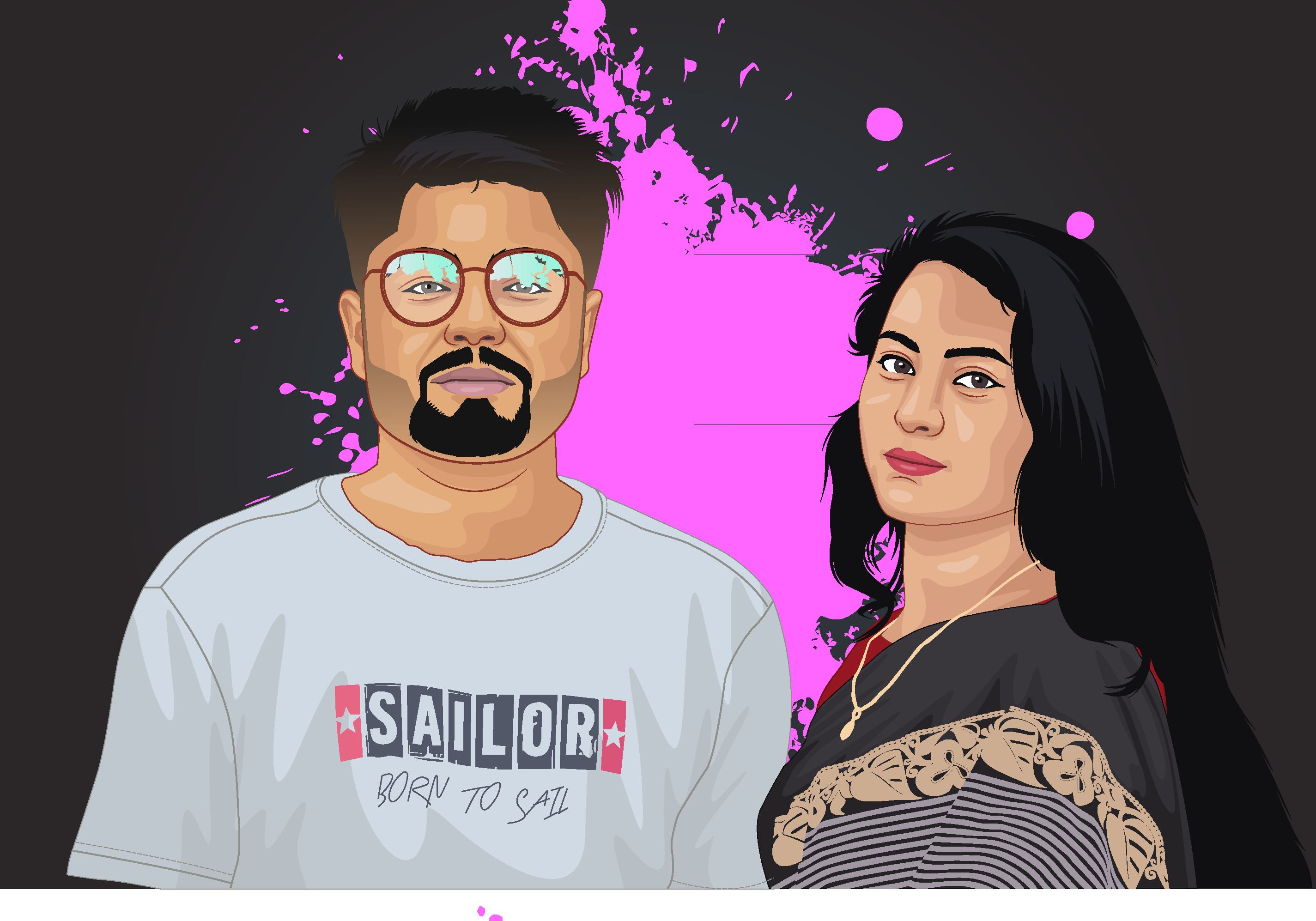 I will draw your photo cartoon