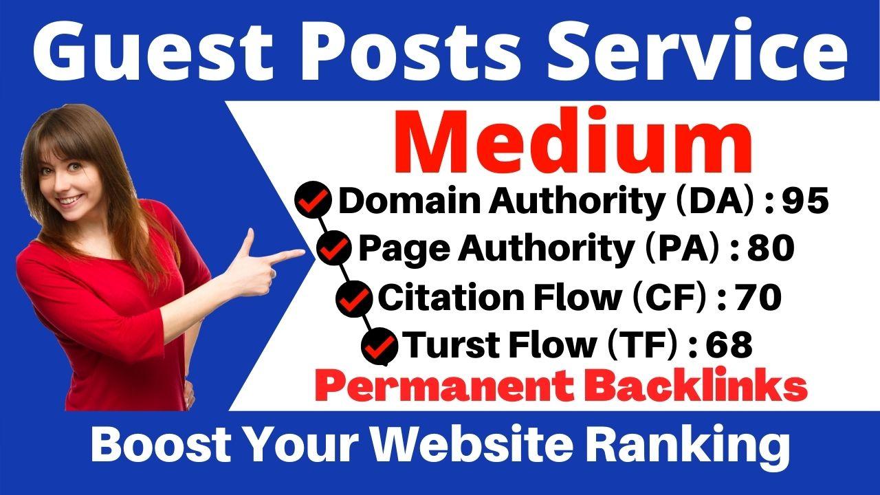 Write and publish DA 99 PA 95 guest Blog post On Medi...