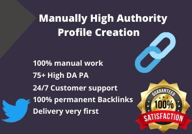 I will Build 100 High Quality Profile Backlinks.