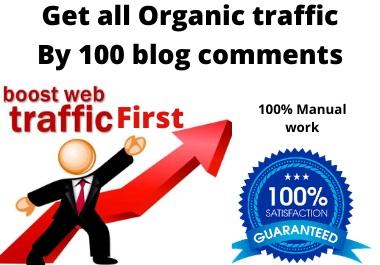 I will Submit Manually 100 Blog Comments Backlinks
