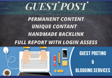 Get 20 Guest Posts On High DA Sites Unique Content Do...