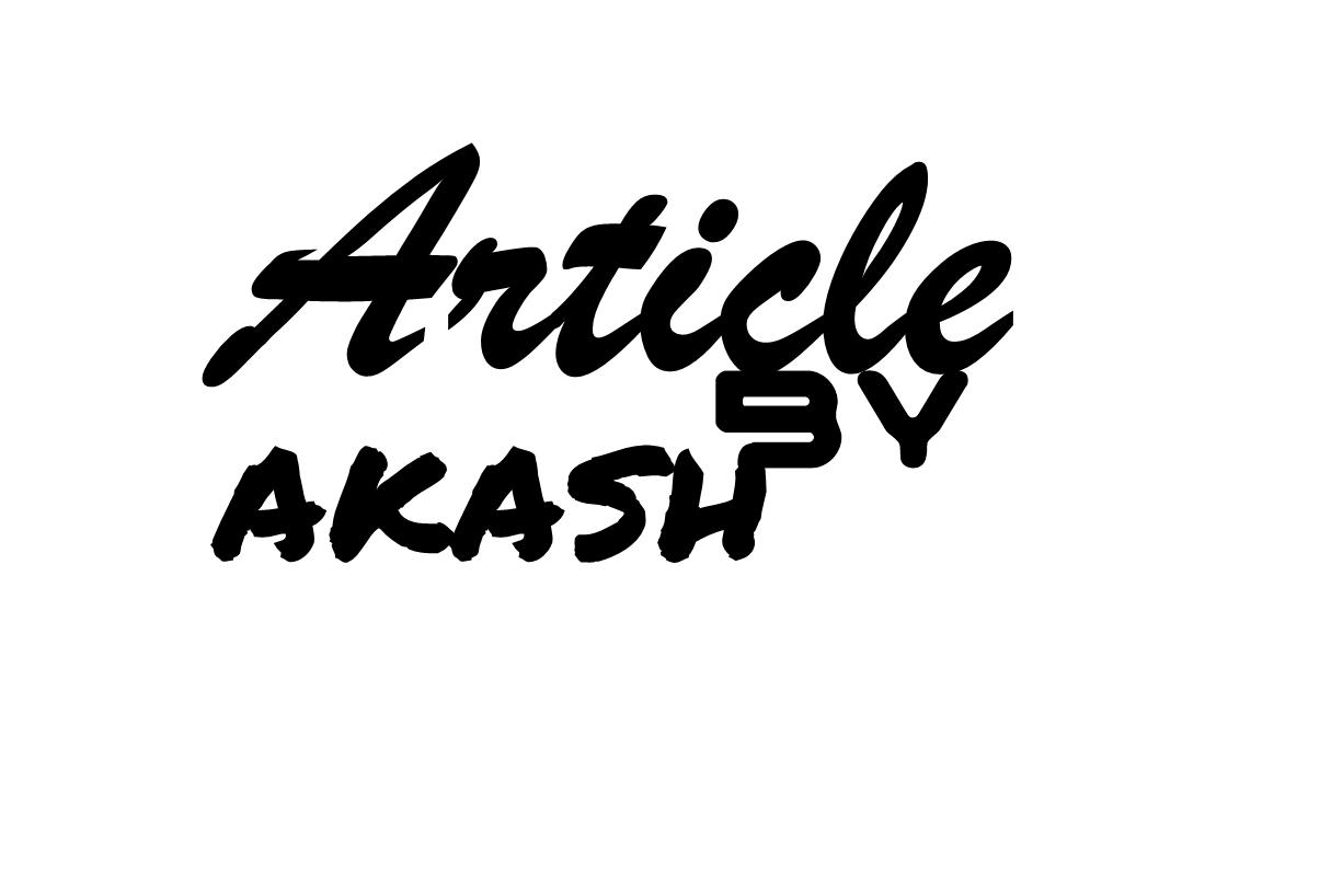Article By Akash, i will sell my all articles with s...