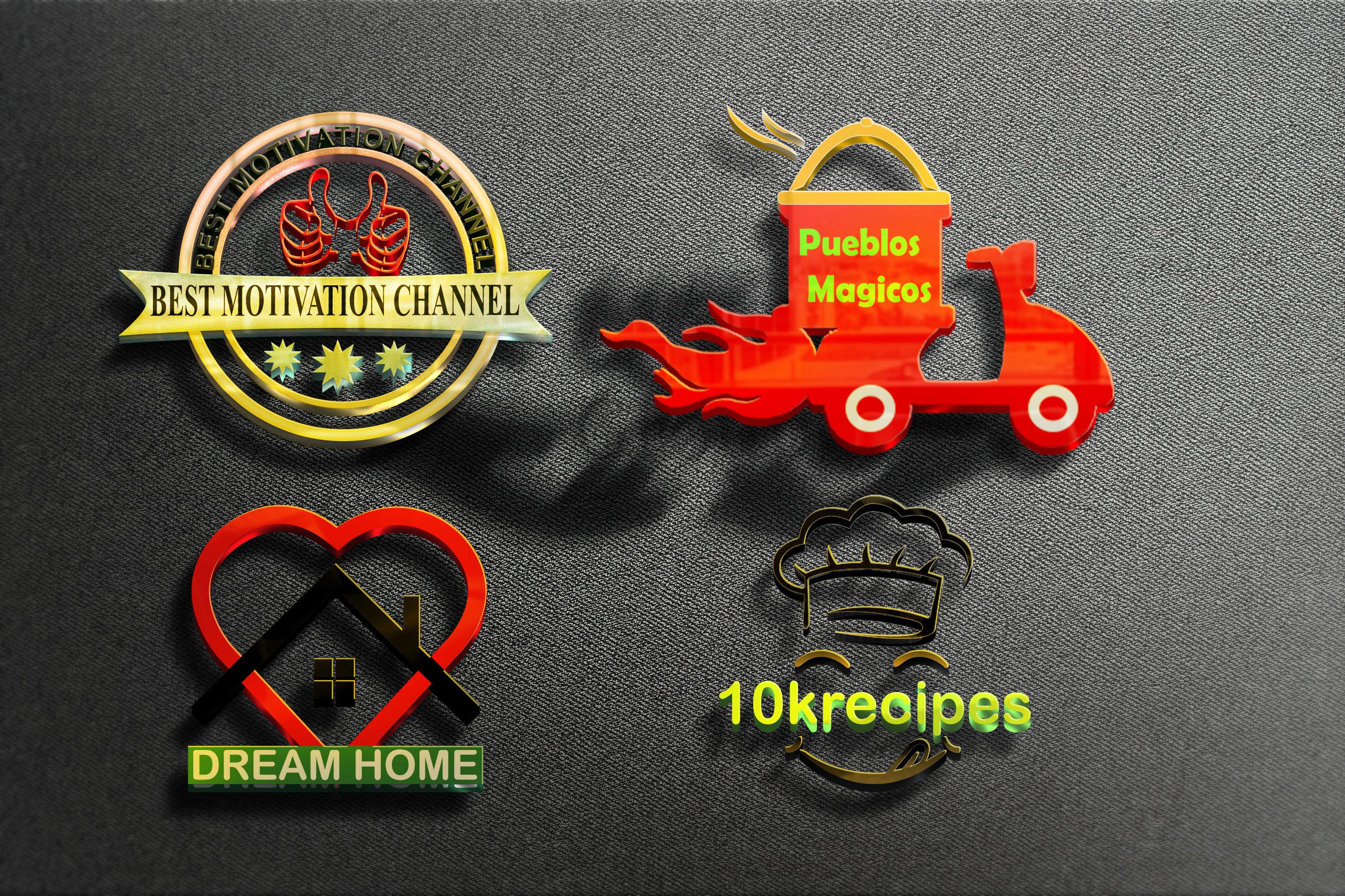 I will create a modern, flat minimalist business log...