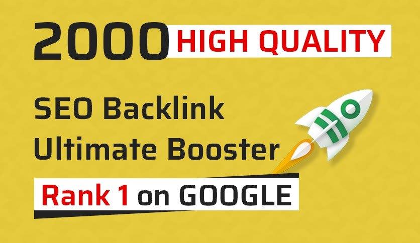provide 2000 powerfull SEO backlinks for google ranki...