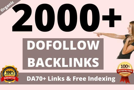 2000 high quality white hat contextual SEO dofollow b...