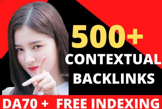 create 500 contextual dofollow high quality backlinks