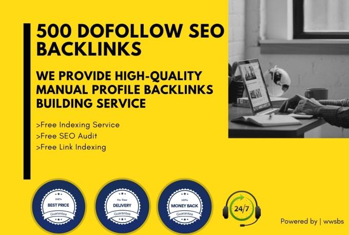 I will do 500 highquality profile backlinks for SEO r...