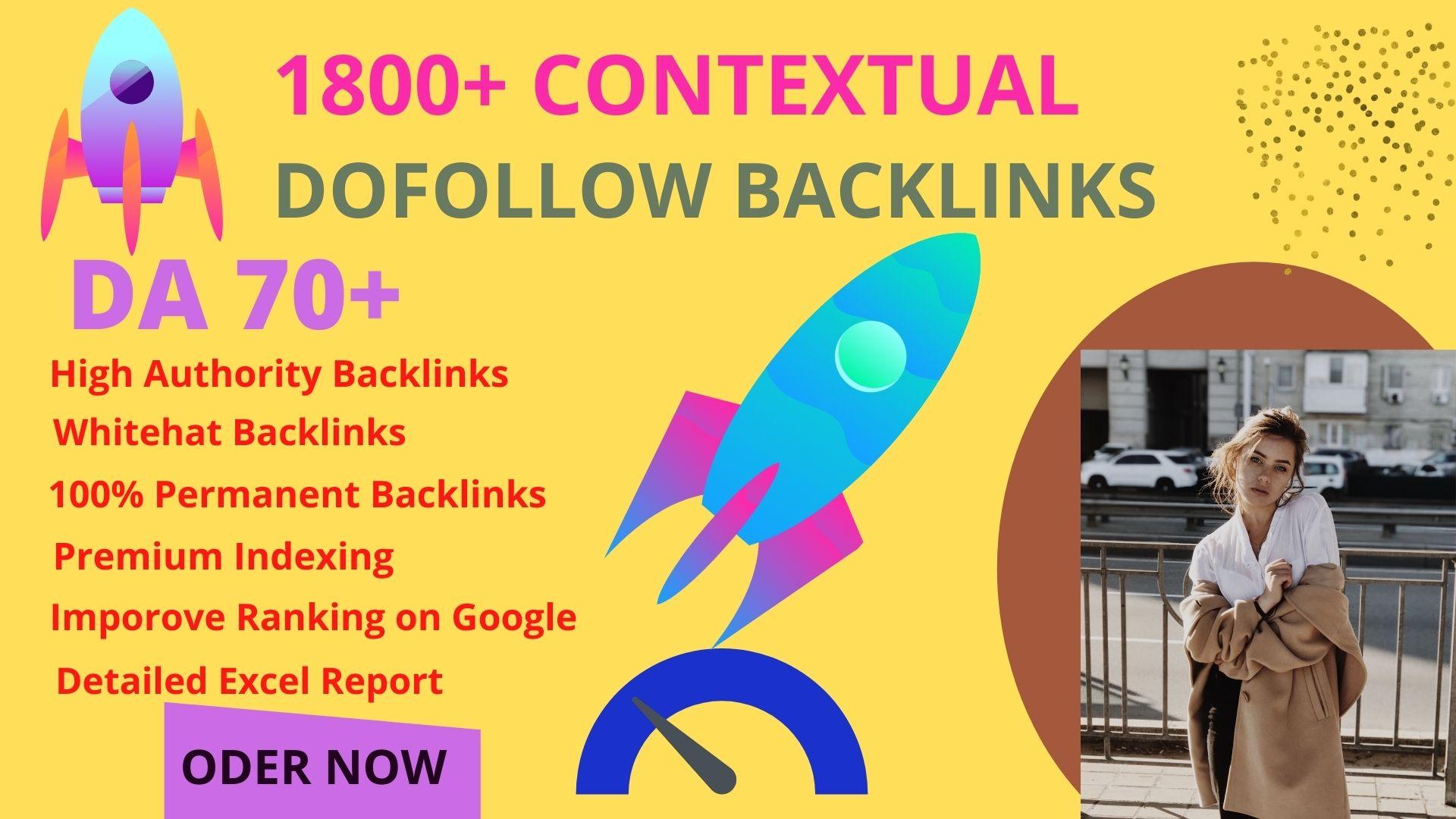 I will create 1800 high quality contextual SEO dofoll...