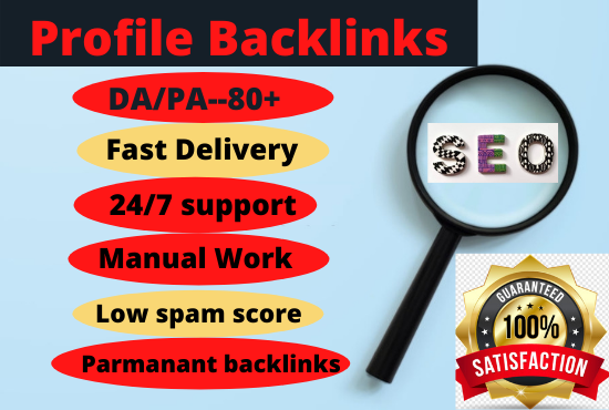 Manually Created 30 Profile Backlinks From High Autho...