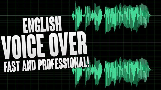 I will record a world class American male or female v...