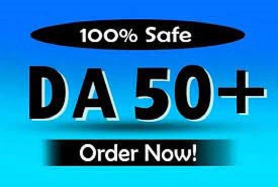 I will provide you 10 domain authority 50 plus high q...