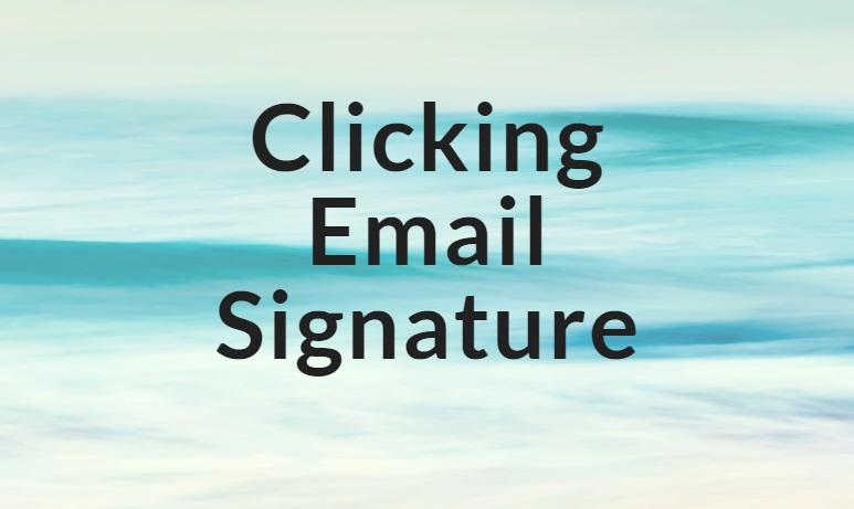 I can create a word class Clicking Email Signature fo...