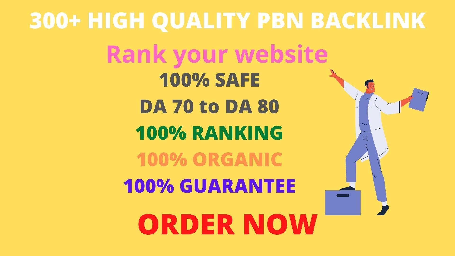 Get 300+High DA 60+PBN Backlink to Rank Your Website.