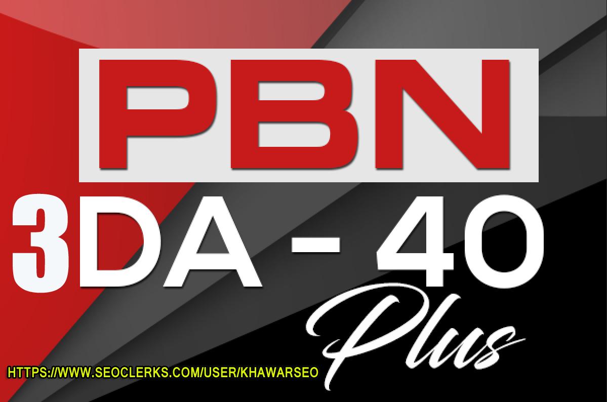Build 3 High DA 40 - 30+ Homepage PBN Backlinks with ...