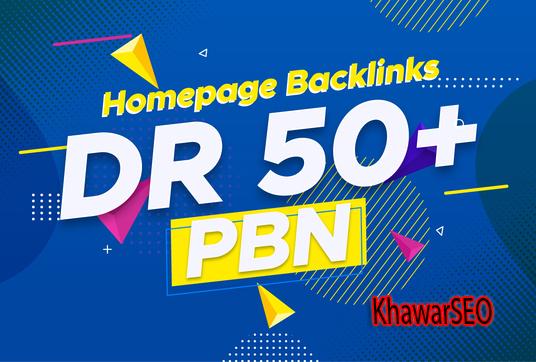 GET 3 High Quality DR 50+ Homepage PBN Backlinks with...