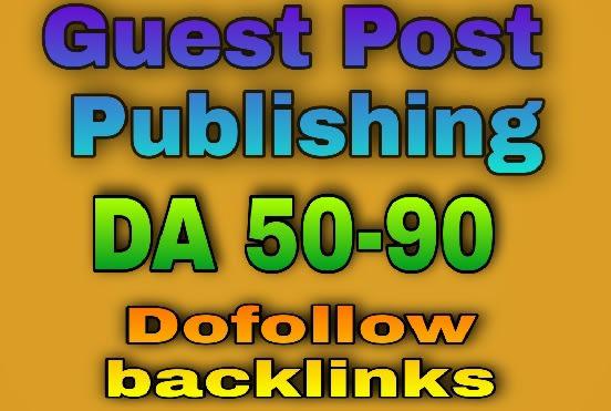 I will publish high da guest post and dofollow backli...