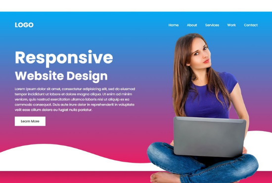 I will design responsive website in 10 hours