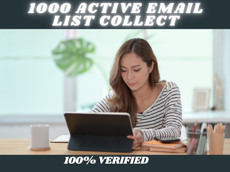 I Will offer one thousand Active Email List For Email...