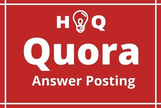 Guaranteed Targeted Traffic with 3 High Quality Quora...