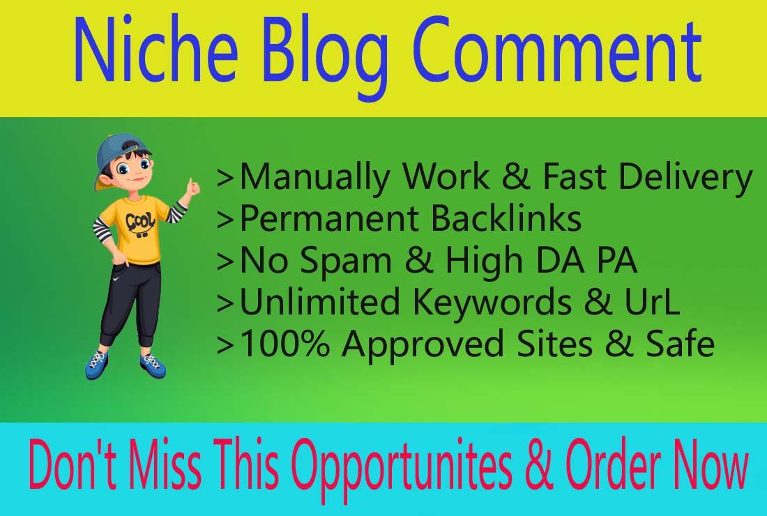 I Will Build 50 Niche Relevant Manual Blog Comments L...
