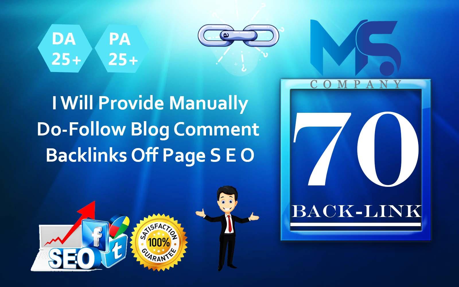 I will create 70 Unique domain dofollow backlinks off...