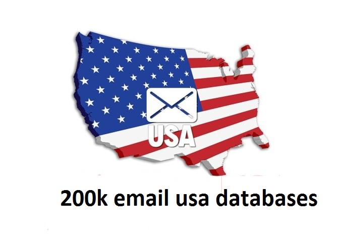 I Will Provide 200k Email usa list For Email Marketin...