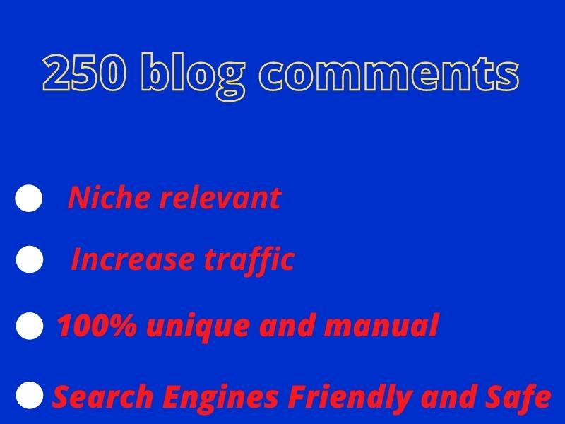 I will provide niche relevant unique blog commenting ...