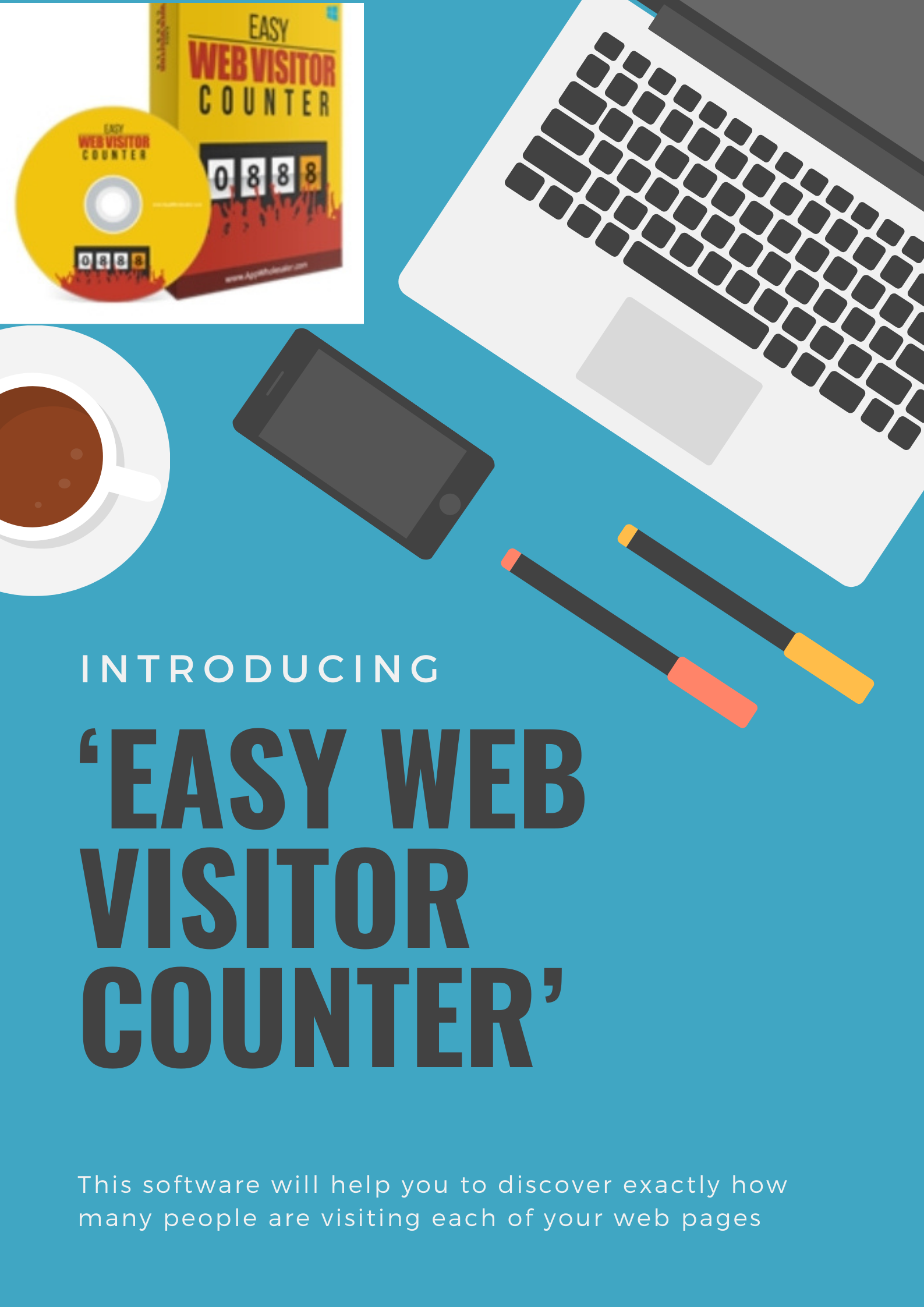 Easy Web visitor counter -Discover how many people ar...