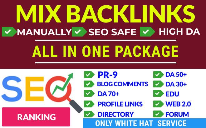 I do seo mix backlinks by white hat link building ser...