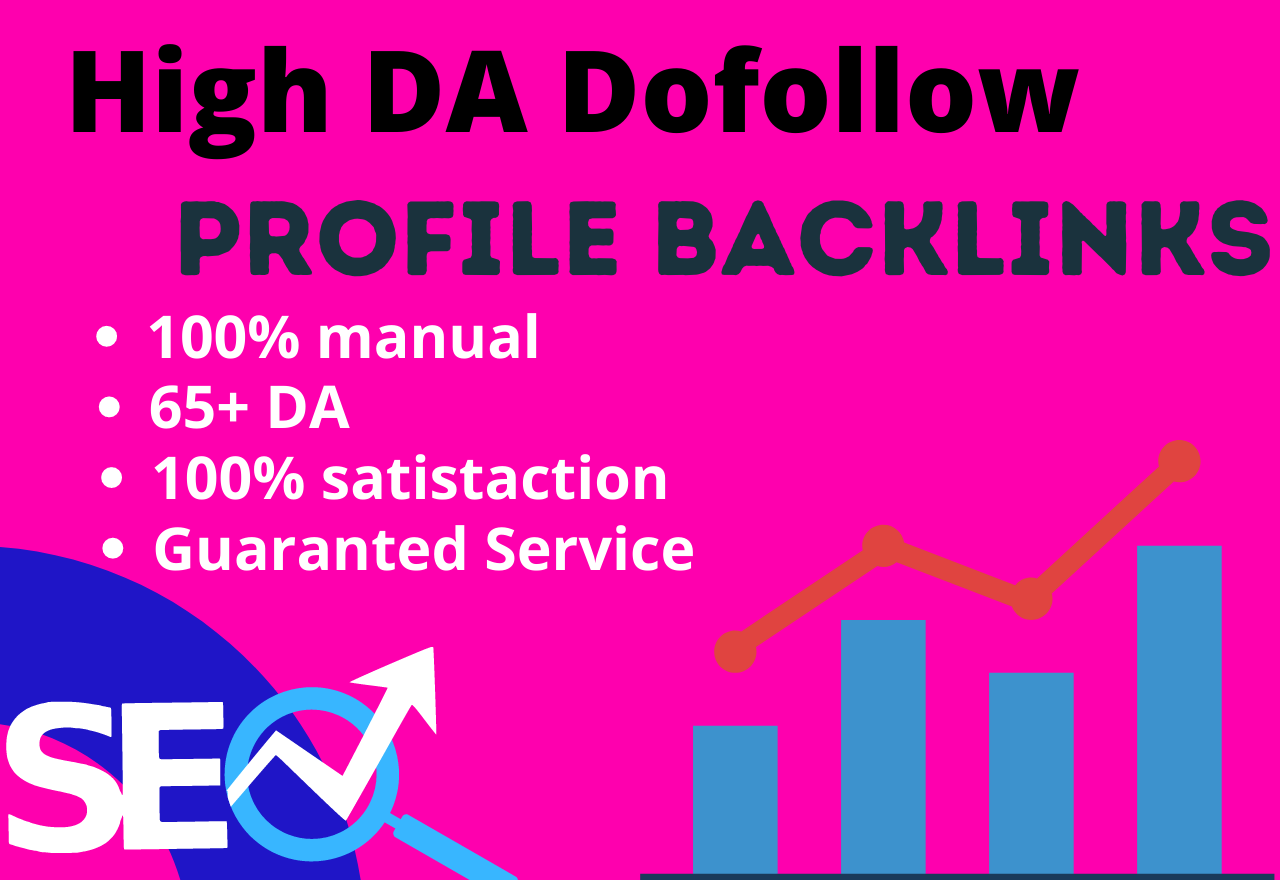 I will build 40 high da and pa dofollow social profil...