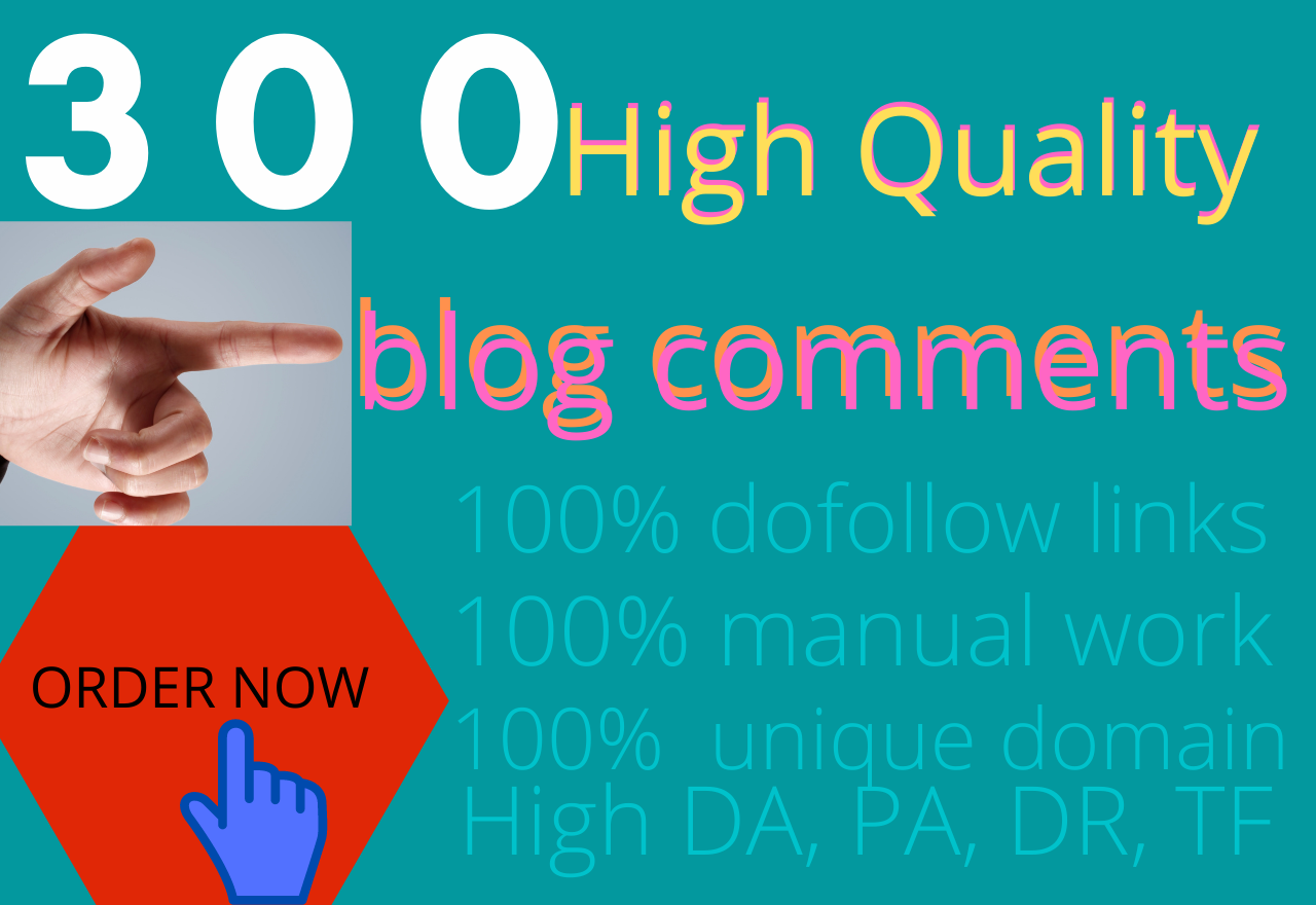 I will manually SEO blog comments dofollow backlinks
