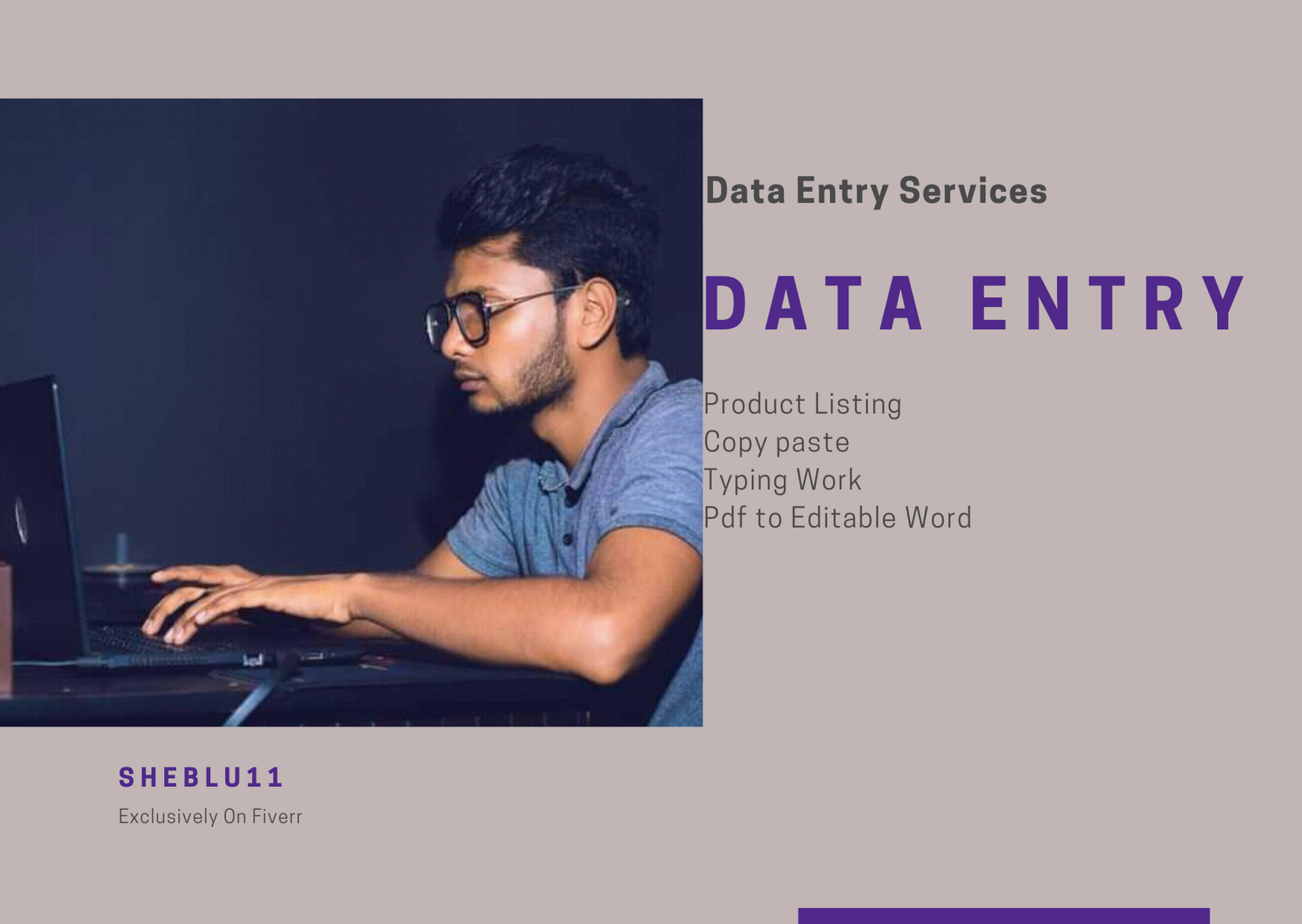 I will do Online or Ofline Data Entry, Copy and Paste...