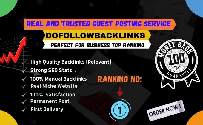 I will do SEO guest post on real websites through blo...