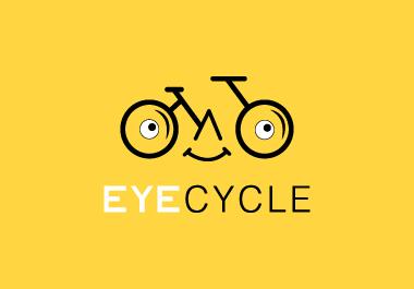 I will design creative unique flat minimalist eye-cat...