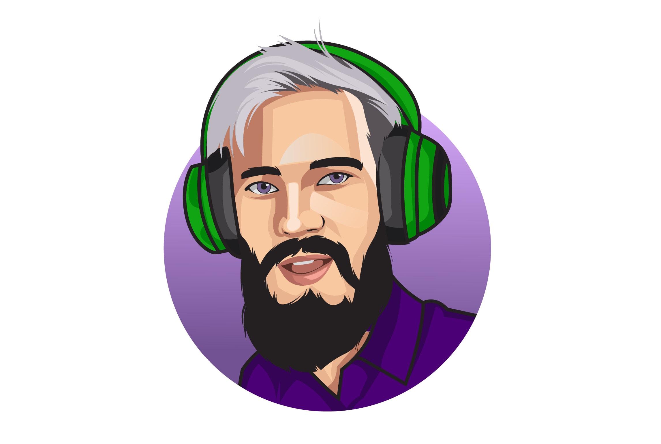 I will draw bighead cartoon caricature