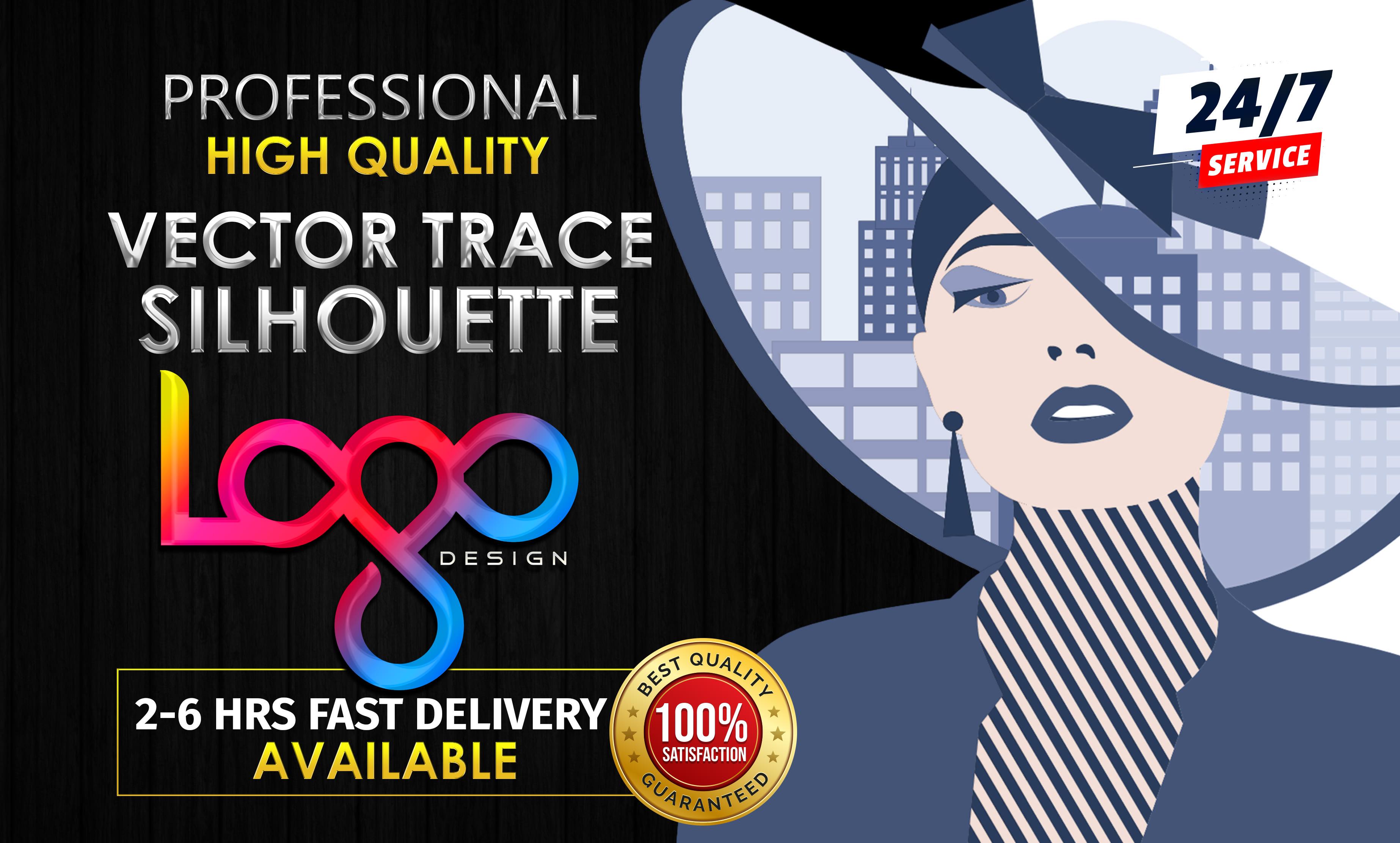 I will do vector tracing, silhouette, redraw logo, ...