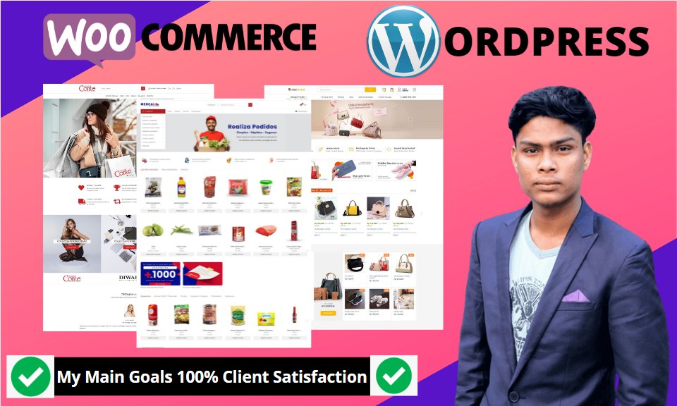 I will build ecommerce website woocommerce online sto...