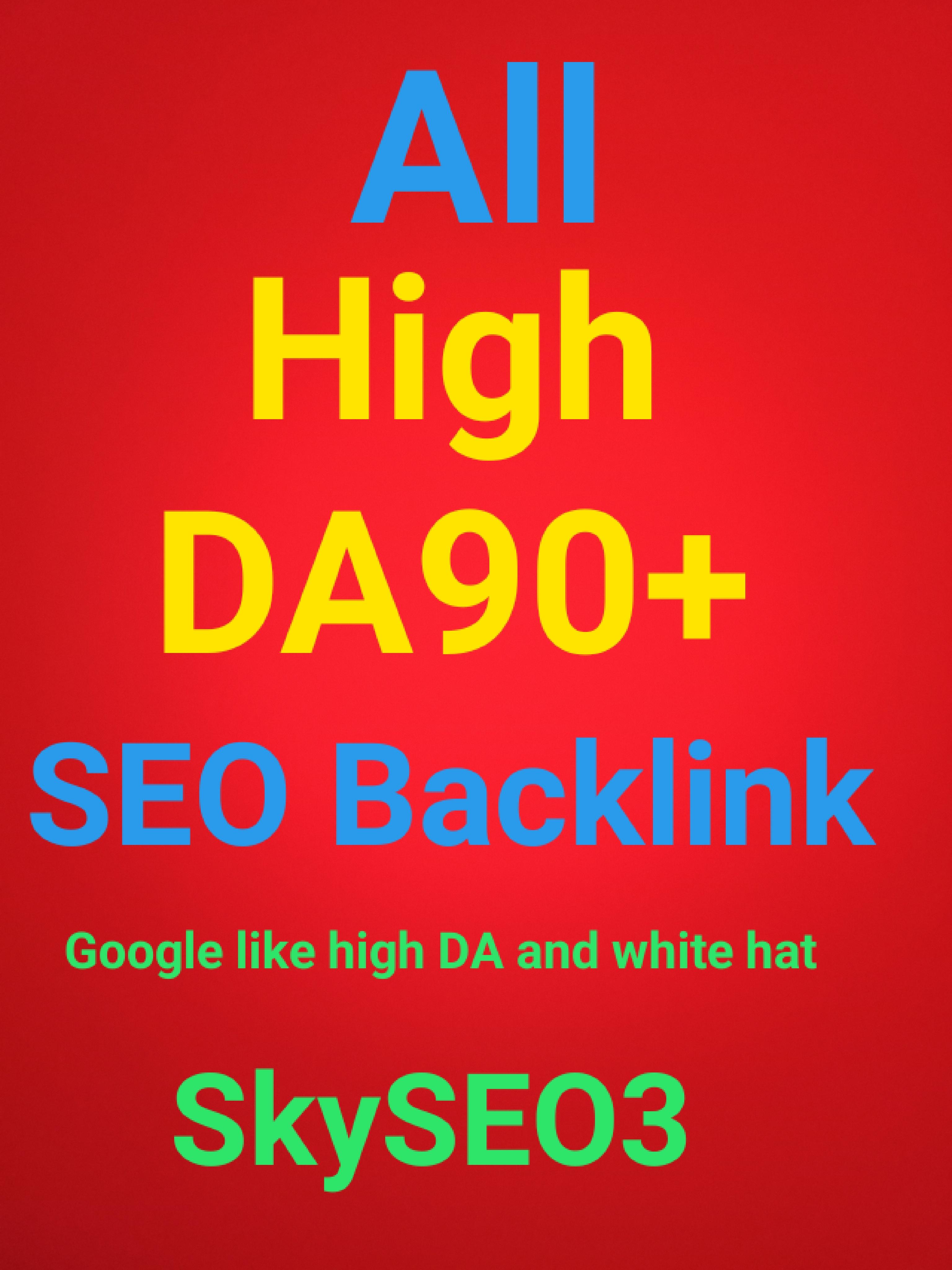 DO DA90+ 30 Web2.0 Blog post Premium links Top Google...