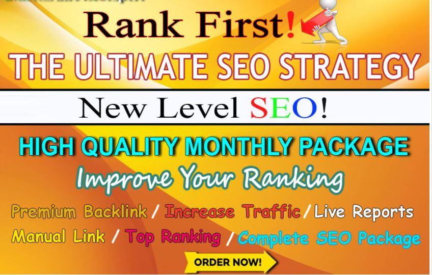 I will rank you first in google with white hat manual...