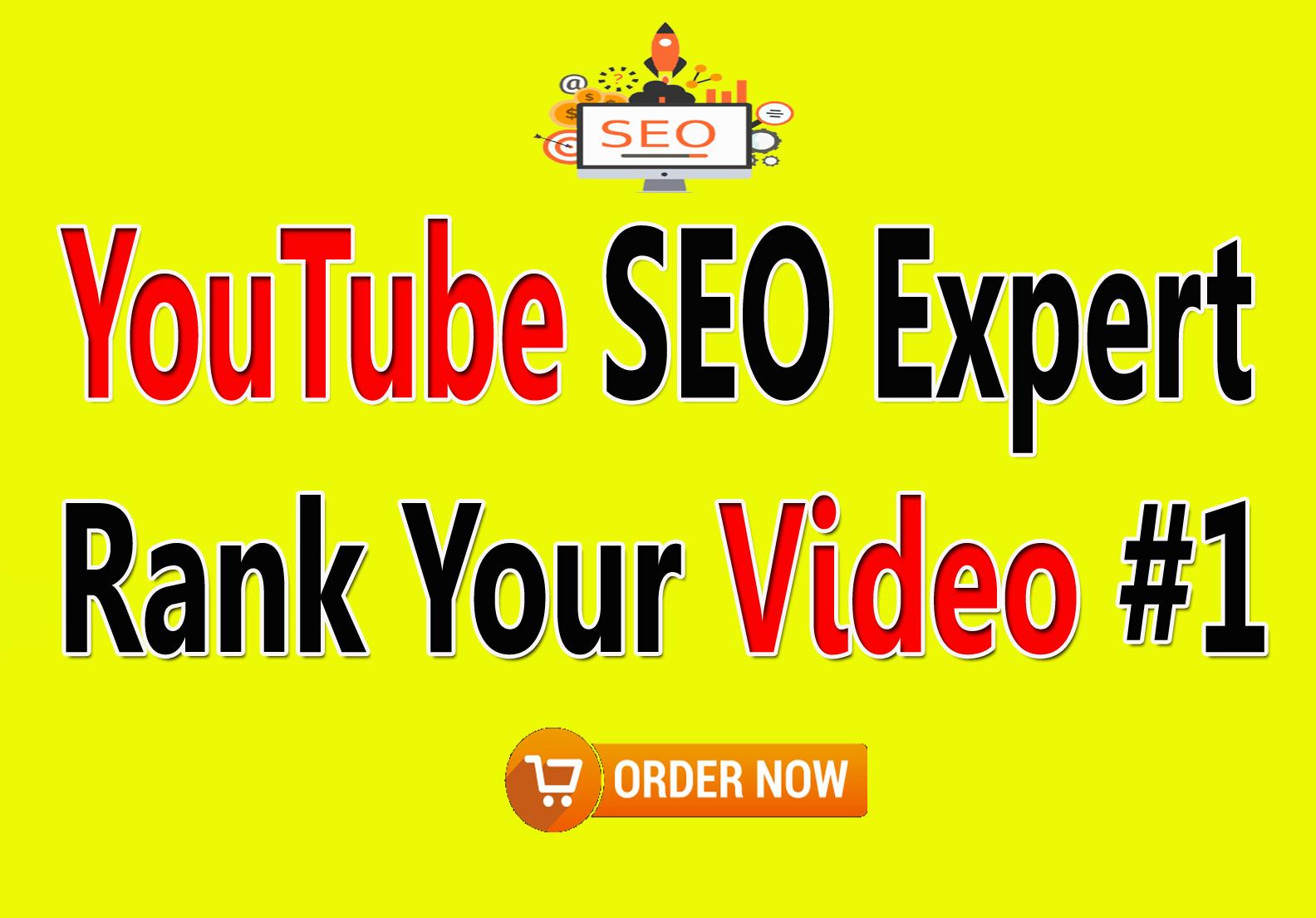 I will do YouTube video SEO to improving your video r...