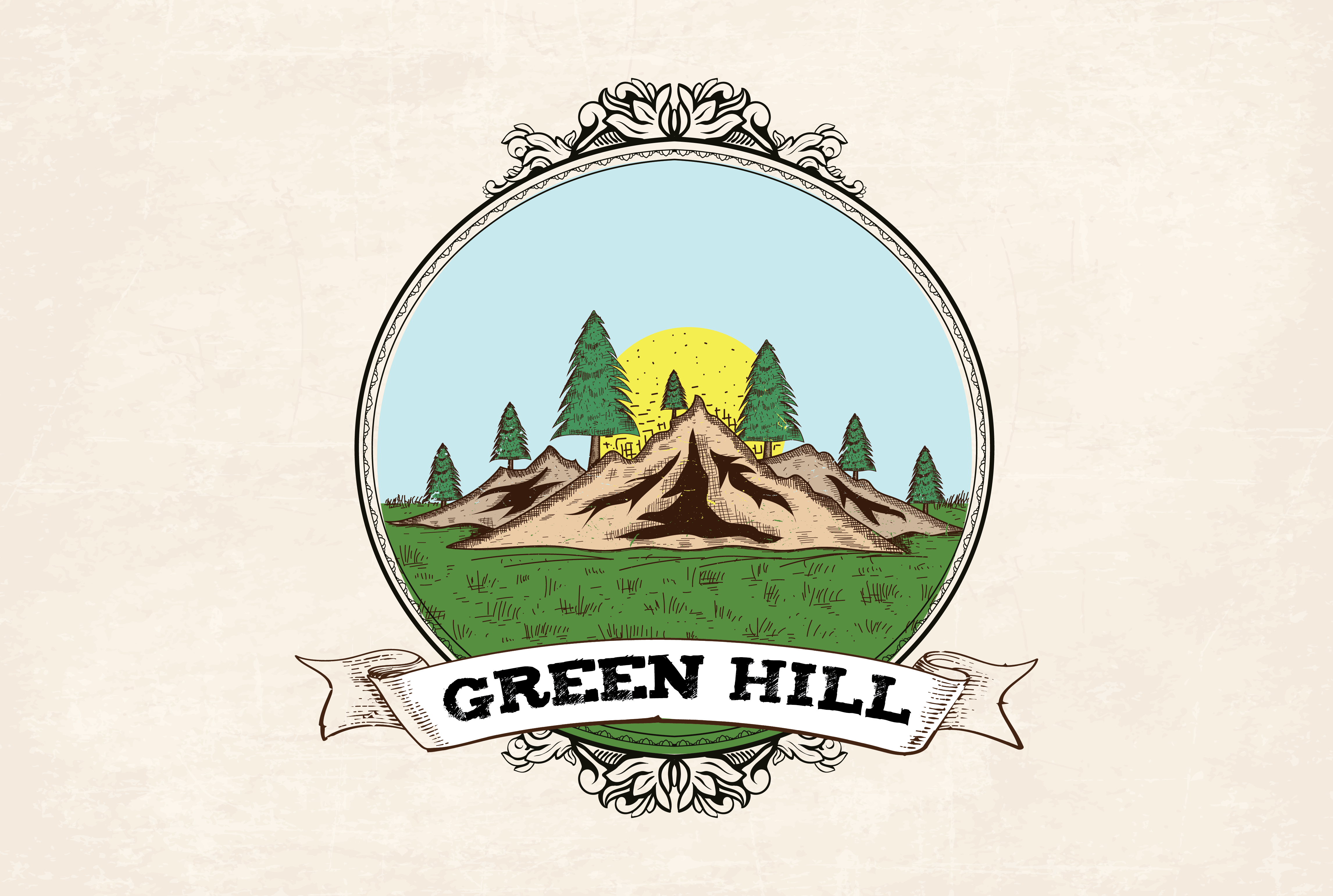 I will do hand drawn vintage logo and vintage T-shirt...