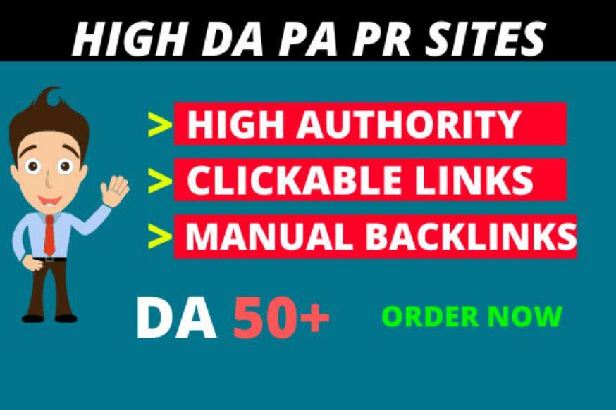 Create 100 high authority seo profile backlinks manua...