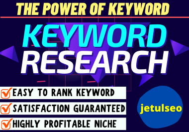 I will do targeted keyword research that actually Ran...