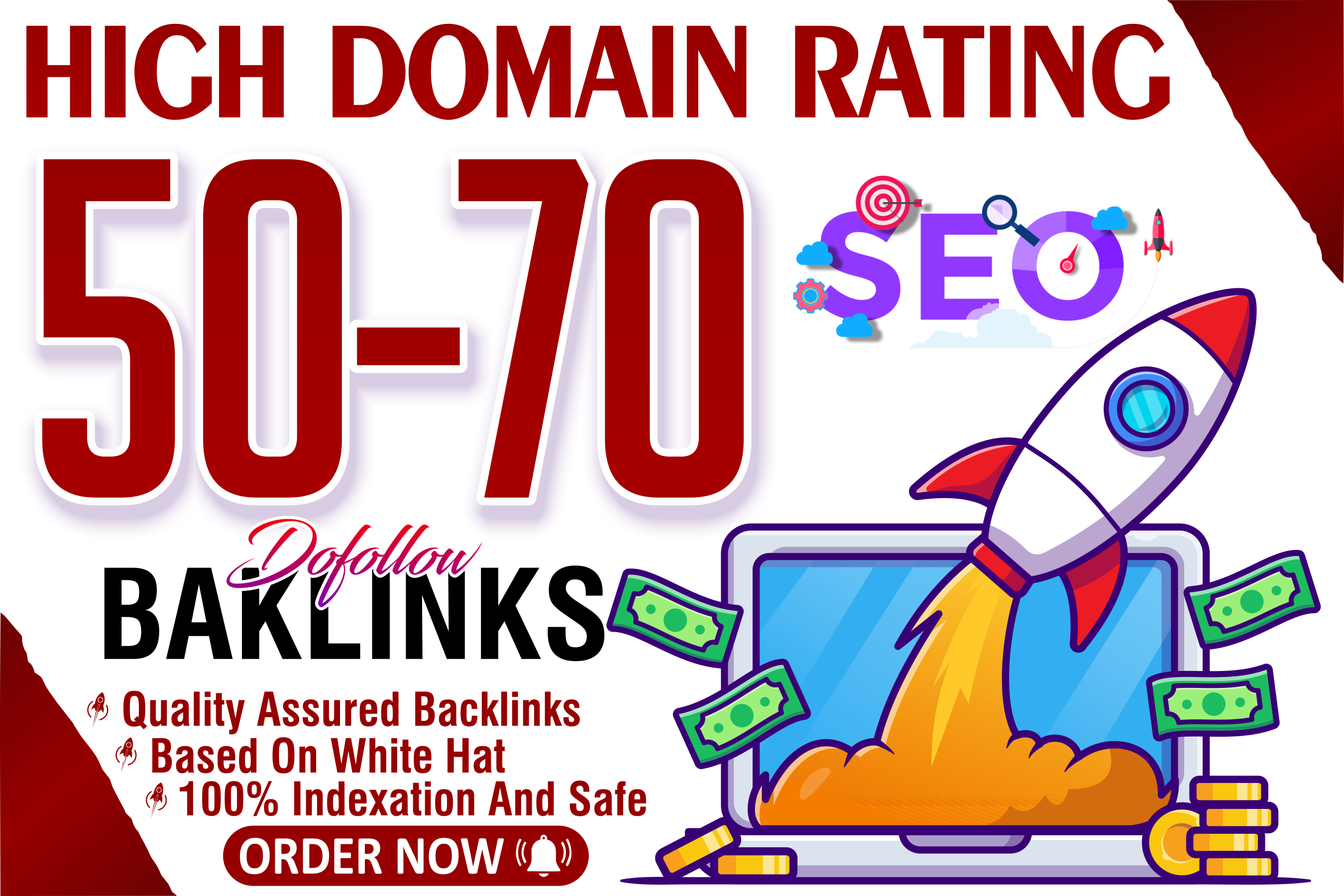 i will give 12 DR 50-70 seo dofollow pbn backlinks